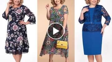 VESTIDOS PARA SEÑORAS DE 60 A 70 AÑOS | MODA PARA SEÑORAS